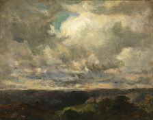 Untitled (landscape, cloudy sky). Creator: Edward Mitchell Bannister
