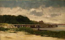 Untitled (landscape with pier), n.d. Creator: Edward Mitchell Bannister