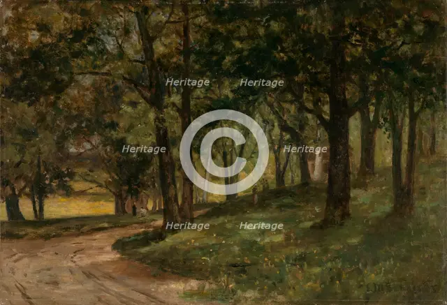 Untitled (landscape with trees), n.d. Creator: Edward Mitchell Bannister.