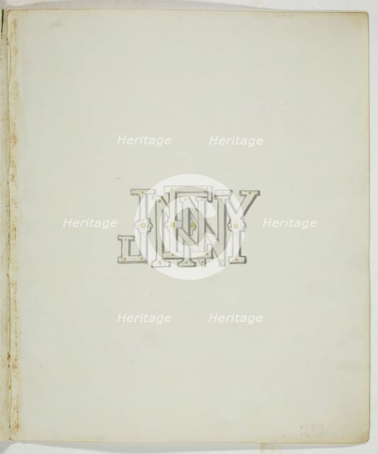 Untitled [letters forming the word 'Jenny'], 1855/68.  Creator: Georgina Cowper.