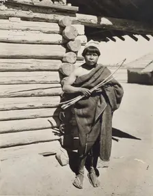 Untitled (man holding bow and arrow, New Mexico), c.between 1920 and 1940. Creator: Guillermo Bravo