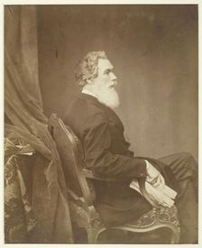 Untitled (Man in Chair, Profile), 1855/1869. Creator: Antoine-Samuel Adam-Salomon