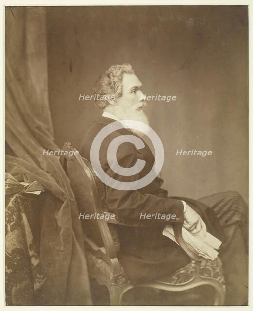 Untitled (Man in Chair, Profile), 1855/1869. Creator: Antoine-Samuel Adam-Salomon.