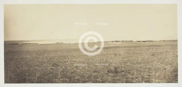 Untitled [manoeuvres], 1857.  Creator: Gustave Le Gray.