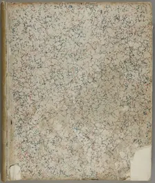 Untitled [marbled endpaper from a book], 1860/1900. Creator: Unknown