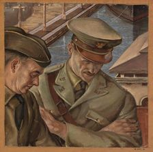 Untitled (mural study), ca. 1933-1943. Creator: Unknown