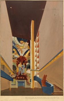 Untitled (mural study), ca. 1939. Creator: Unknown