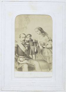 Untitled [Napoleon III and family], 1860-69. Creator: Unknown