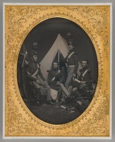 Untitled (New York Militiamen), 1855. Creator: Unknown
