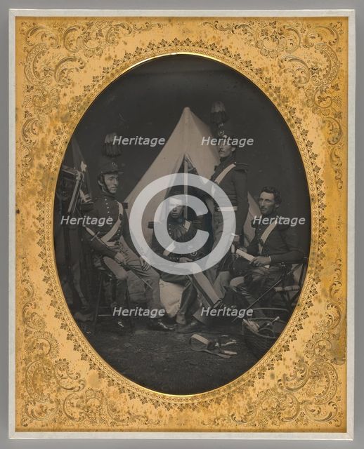 Untitled (New York Militiamen), 1855. Creator: Unknown.