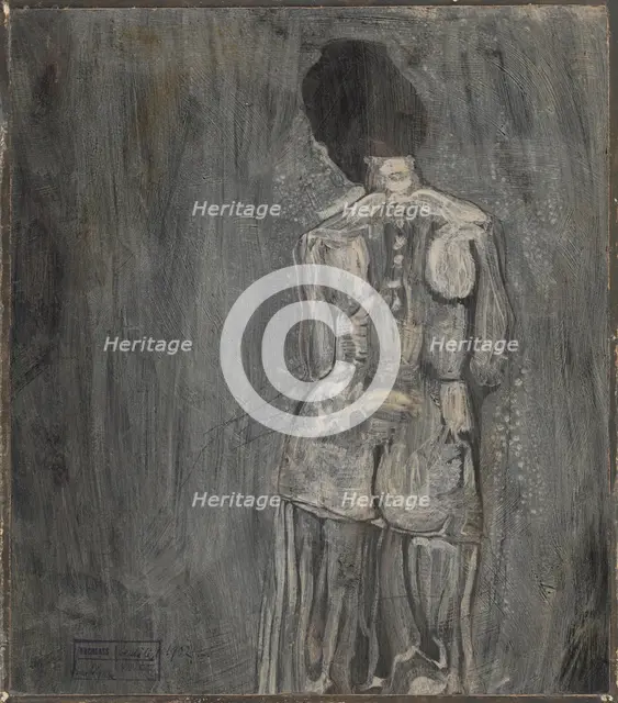 Untitled (Nude from the Back), 1902. Creator: Klee, Paul (1879-1940).