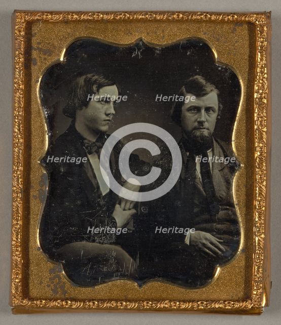 Untitled (Seated Man and Boy), 1839/60. Creator: Unknown.