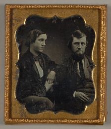 Untitled (Seated Man and Boy), 1839/60. Creator: Unknown