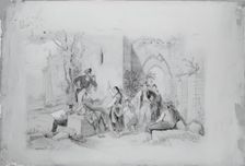 (Untitled) (Spanish Scene), 1858. Creator: Thomas Eakins