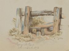 Untitled (Stile), 1873. Creator: Mary Vaux Walcott