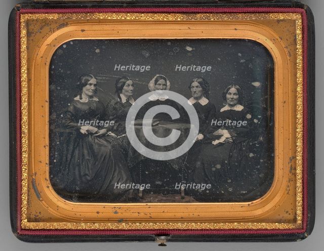 Untitled (Stone Sisters, Lincoln, Massachusetts), 1850. Creator: John Adams Whipple.