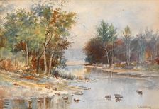 untitled (Stream in Autumn). Creator: John Joseph Enneking