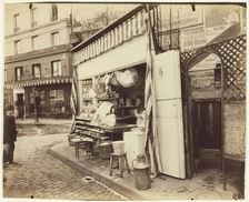 Untitled [street scene with cheese shop], 1898. Creator: Eugene Atget