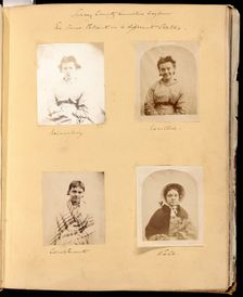 Untitled [Surrey County Lunatic Asylum - the Same Patient in 4 different States], 1849/60. Creator: Hugh Welch Diamond