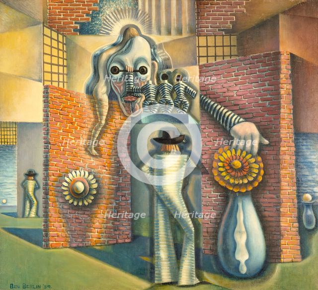 Untitled (Surreal Abstraction), 1939. Creator: Benjamin F. Berlin.
