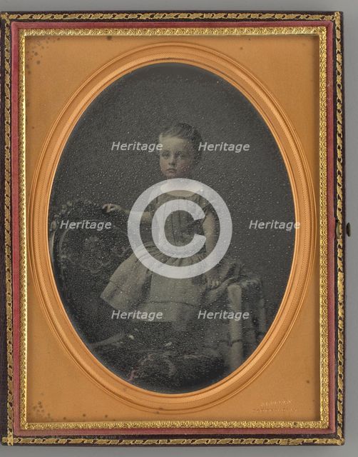 Untitled (Portrait of Child), 1855. Creator: Jeremiah Gurney.