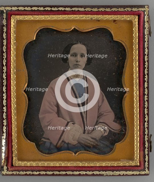 Untitled (Portrait of a Woman), 1856. Creator: Unknown.