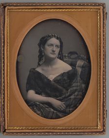 Untitled (Portrait of a Woman), 1857. Creator: Unknown