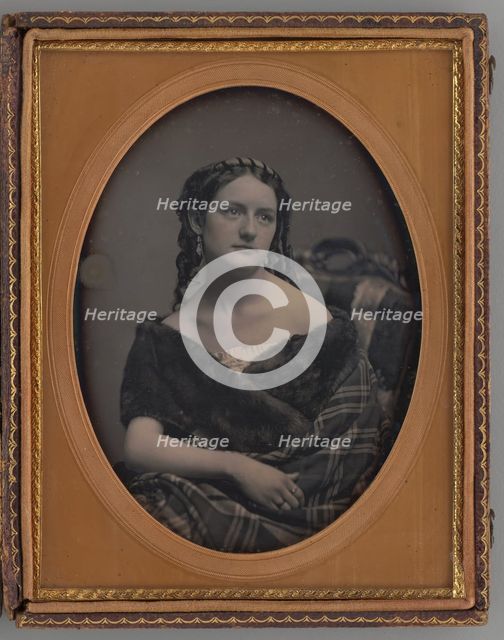 Untitled (Portrait of a Woman), 1857. Creator: Unknown.