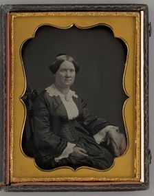 Untitled (Portrait of a Woman), 1858. Creator: Unknown