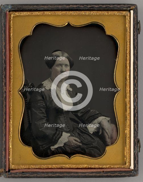 Untitled (Portrait of a Woman), 1858. Creator: Unknown.