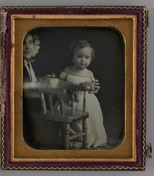 Untitled (Portrait of a Woman and a Girl), 1852. Creator: R. Emmert Churchill