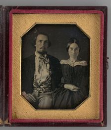 Untitled (Portrait of a Woman and a Man), 1844. Creator: Unknown