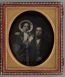 Untitled (Portrait of a Woman and a Man), 1854. Creator: Unknown