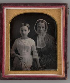 Untitled (Portrait of a Woman and Girl), 1847. Creator: Unknown