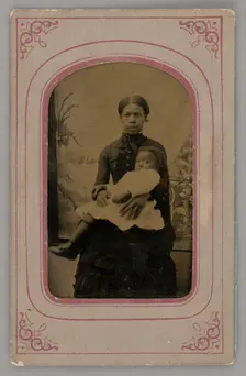 Untitled (Portrait of a Woman Holding a Baby), 1860s. Creator: Unknown