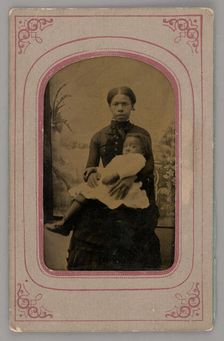 Untitled (Portrait of a Woman Holding a Baby), 1860s. Creator: Unknown