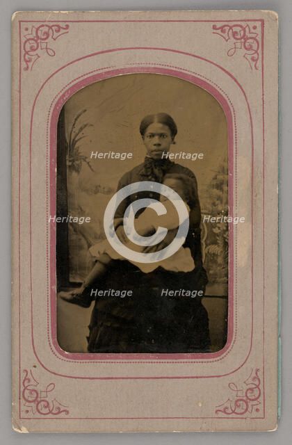 Untitled (Portrait of a Woman Holding a Baby), 1860s. Creator: Unknown.