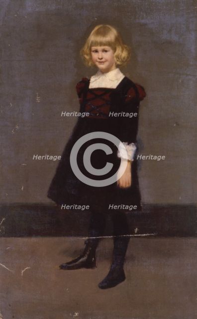 Untitled, Portrait of a Young Girl, ca. 1900. Creator: Kenyon Cox.