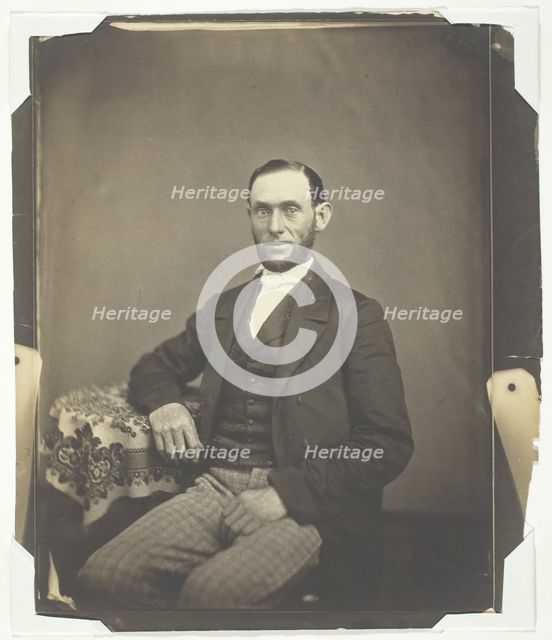Untitled [portrait of a bearded man], 1850/59.  Creator: Oliver H. Willard.