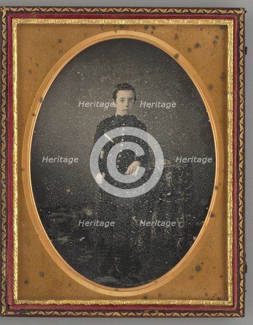 Untitled (Portrait of a Boy), 1850s. Creator: E. H. Hale.