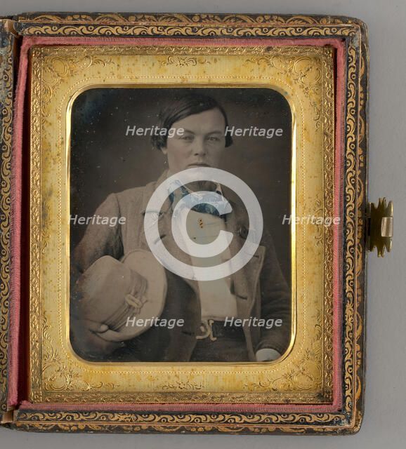 Untitled (Portrait of a Boy Holding a Hat), 1854. Creator: George Howard Johnson.