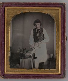 Untitled (Portrait of a Carpenter), 1850. Creator: Unknown