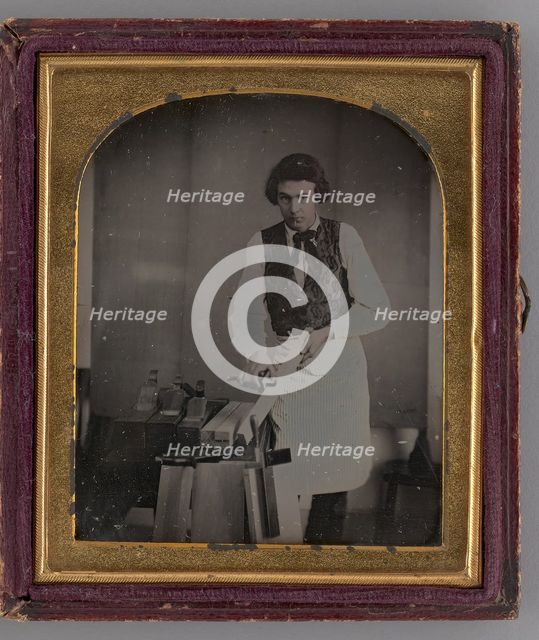 Untitled (Portrait of a Carpenter), 1850. Creator: Unknown.