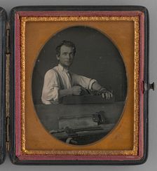 Untitled (Portrait of a Carpenter), 1857. Creator: Unknown