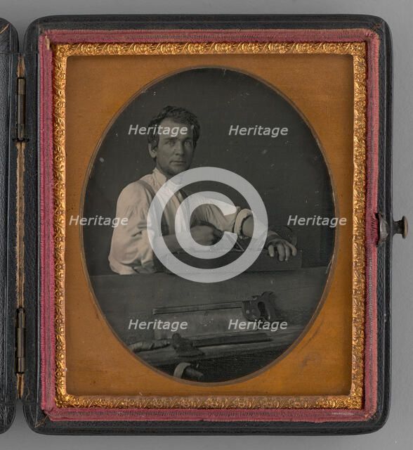 Untitled (Portrait of a Carpenter), 1857. Creator: Unknown.