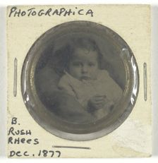 Untitled [portrait of a child], December 1877. Creator: Unknown