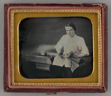 Untitled (Portrait of a Cobbler), 1853. Creator: Unknown