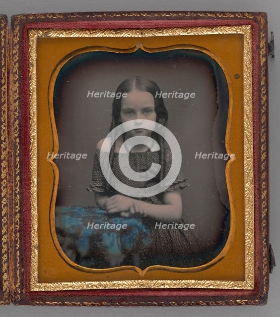 Untitled (Portrait of a Girl), 1855. Creator: Unknown.