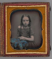 Untitled (Portrait of a Girl), 1855. Creator: Unknown
