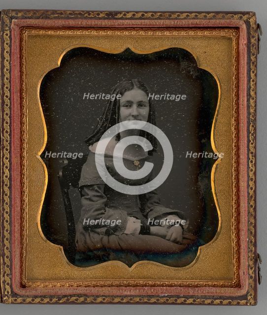 Untitled (Portrait of a Girl), 1856. Creator: Unknown.